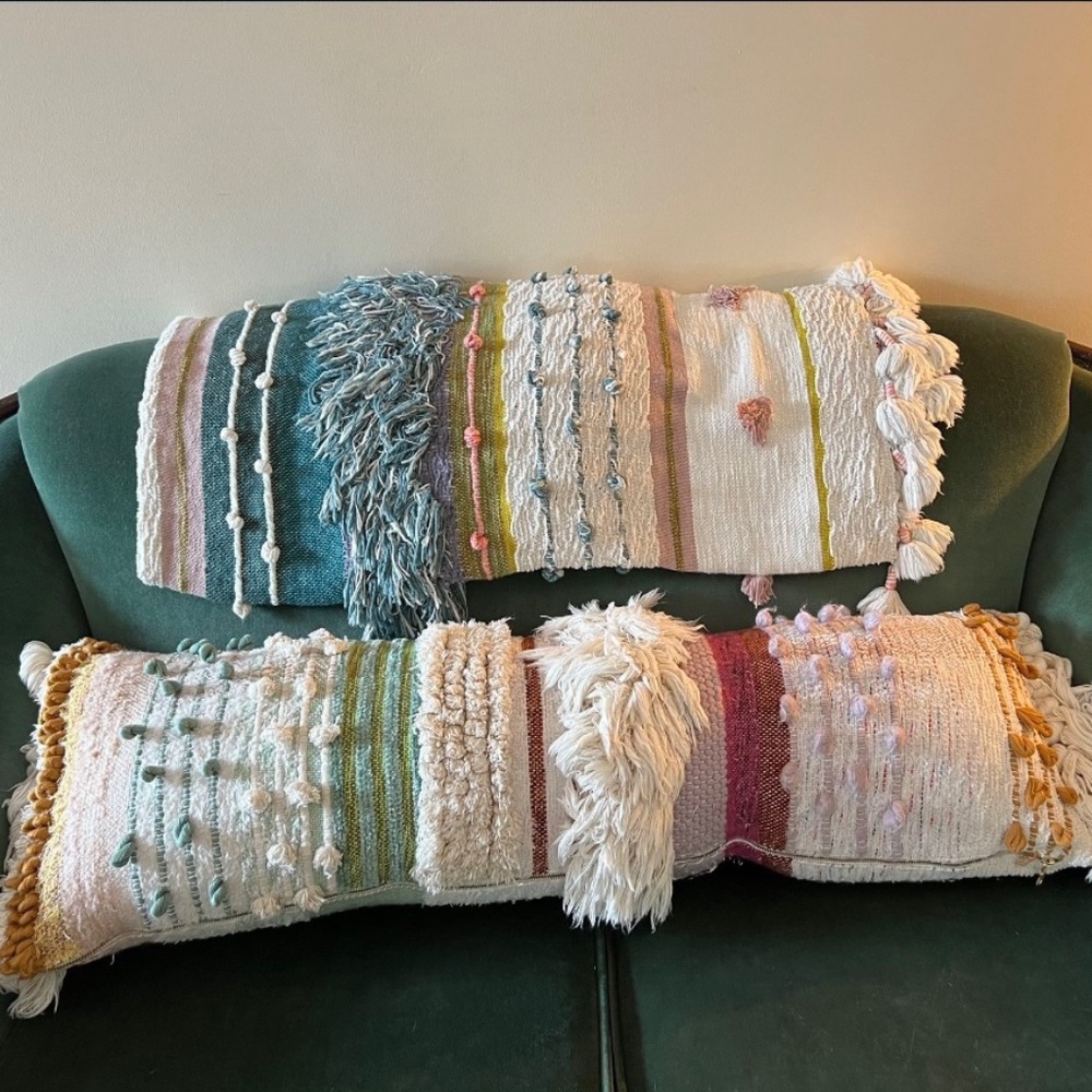 Anthropologie Allroads Yucca Pillow and Throw Quilt